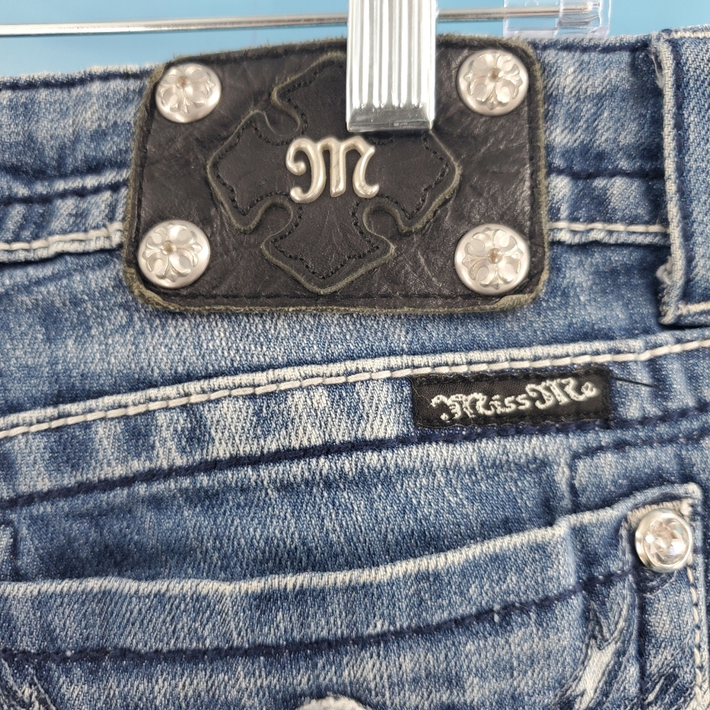 Vintage Miss Me Y2K low rise boot cut jeans 27 - Picture 8 of 15